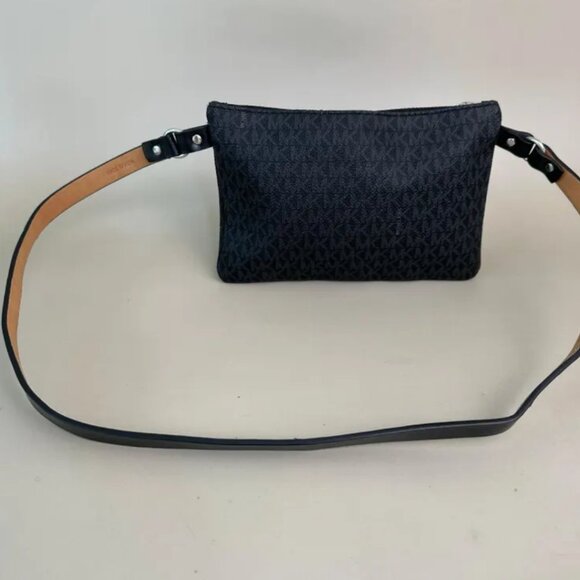 Michael Kors Leather Belt Bag | Crossbody Purse Chic Waist Pack - Picture 4 of 5